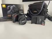 Nikon D5600 + 18-55 VR + Sandisk 32GB + torba