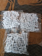 drewniane klamerki mini, 144 szt. w zestawie, na wesela, uroczystości