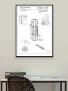 Plakat Reaktor Jądrowy Nuclear Reactor szkic, bez ramy