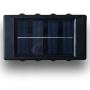 6x Lampa solarna ścienna 8 LED IP65 – kinkiet ogrodowy