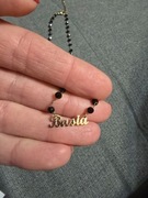 Naszyjnik Basia, koraliki, imiennik