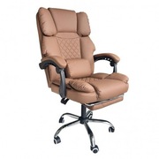 Fotel biurowy z masażerem ergonomiczny komfortowe siedzisko i regulacja