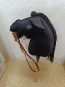 Koń konik głowa konia na kiju zabawka ręcznie robiona 