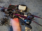 Zestaw fpv 2x dron gogle aparatura walksnail monlight