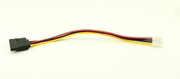 Kabel zasilający SATA 15pin żeński do 4pin FDD (Floppy) żeński