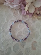 Bransoletka handmade z naturalnych kamieni hematyt jaspis cesarski akwamary
