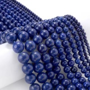 NATURALNY Lapis Lazuli kula, ok. 6,3 mm, sznurek 19 cm.