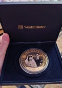 Moneta Westminster 60 rocznica ślubu królowej Elżbiety II 2007 5 dollars