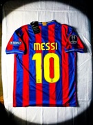 M) Messi #10 Barcelona Vintage Domowa Koszulka Liga Mistrzów Jersey 2009/10