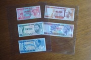 Gwinea Bissau zestaw banknotów 5 sztuki stan 1