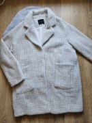 Nowy Płaszcz Mohito 42 alpaka w pepitkę puszysty ocieplany 3/4