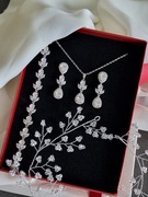 Komplet biżuterii ślubnej, ozdoba do włosów