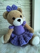 Miś misia na szydełku handmade DOSTĘPNY OD RĘKI 