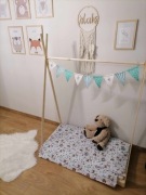 Łóżeczko dziecięce 120x60 mini łóżko, TIPI