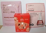 Musujące kule do kąpieli SPA exclusives, maska do rąk i maska do twarzy