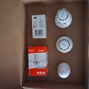 Głowice termostatyczne 2xszt. 1xDanfoss 1xHerz nowe