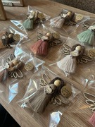 Magnesy lub zawieszki Aniołki podziękowania na Chrzest Komunię dla gości