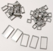 Klocki mix 06 - okna witryny szare 50 szt.