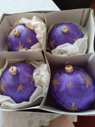 Szklane Bombki choinkowe duże 7 szt