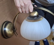 Kinkiet w stylu retro o średnicy 19 cm