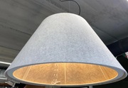 Lampa wisząca akustyczna BuzziShade szara fi74cm