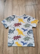 Primark, koszulka, bluzka, t-shirt, dinozaury, r. 122