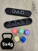 Kości Koreanskiej Gry GONGGI GONGI SQUID GAME + Etui - Druk3d Case 5x4g