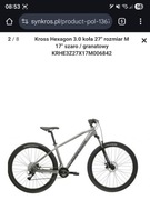 Kross Hexagon 3.0 koła 27" rozmiar M 17" szaro / granatowy