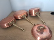 Miedziane patelnie i rondel Krogarhusset 