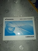 INSTRUKCJA OBSLUGI Honda cb600 cb 600 Hornet owners manual 