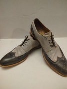 VERO VUOIO LAU ARTIGIANA MADE IN ITALY  OXFORDY  EUR-45- 30 CM SKÓRZANE