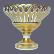 Patera Kosz Ażurowy Biedermeier 1850 Vieux Paris