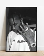 Plakat A3 42x30 Travis Scott Y2K do pokoju