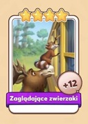 Zaglądające zwierzaki karta coin master