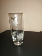 stara wysoka szklaneczka szkło szlifowane