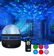 Projektor Galaxy Aurora RGB USB 5V – Lampka nocna LED automatyczny obrót