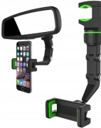 Zielony UCHWYT NA TELEFON DO SAMOCHODU NA LUSTERKO WSTECZ itp.