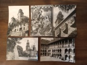 Kraków pocztówki Wawel wieża Zegarowa Zygmunta III Ołtarz Wita Stwosza PRL 