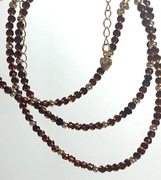 Naszyjnik i bransoletka Kamień naturalny Spinel Złoto 14K GF