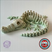 FLEXI ALIGATOR SZKIELET druk 3D 30cm ZABAWKA ANTYSTRESOWA