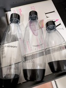 3 butelki sodastream 2x 1l i 1x 0,5l. Czarne nowe