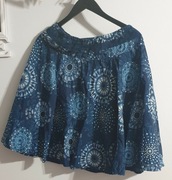 Spódnica letnia wzorzysta przed kolano rozmiar XL