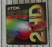DYSKIETKI TDK MF-2HD , MS-DOS formatem 10 szt.