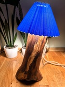 Drewniana lampka handmade