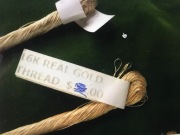 Zlote nicie 16K do haftu 