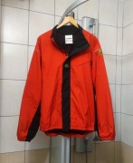 kurtka wiatrówka M vintage adidas equipment czerwona czarne wstawki zapięc