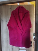 Płaszczyk alpaka  fuksja 