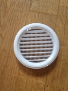 Kratka wentylacyjna okragła biała 80