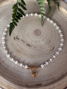 Naszyjnik white heart 44 cm masa perłowa perła hodowlana