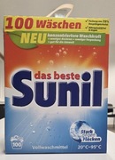 Proszek do prania uniwersalnego Sunil 100 prań z Niemiec